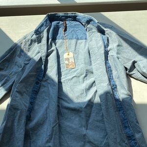 Nudie Jeans blue oxford shirt